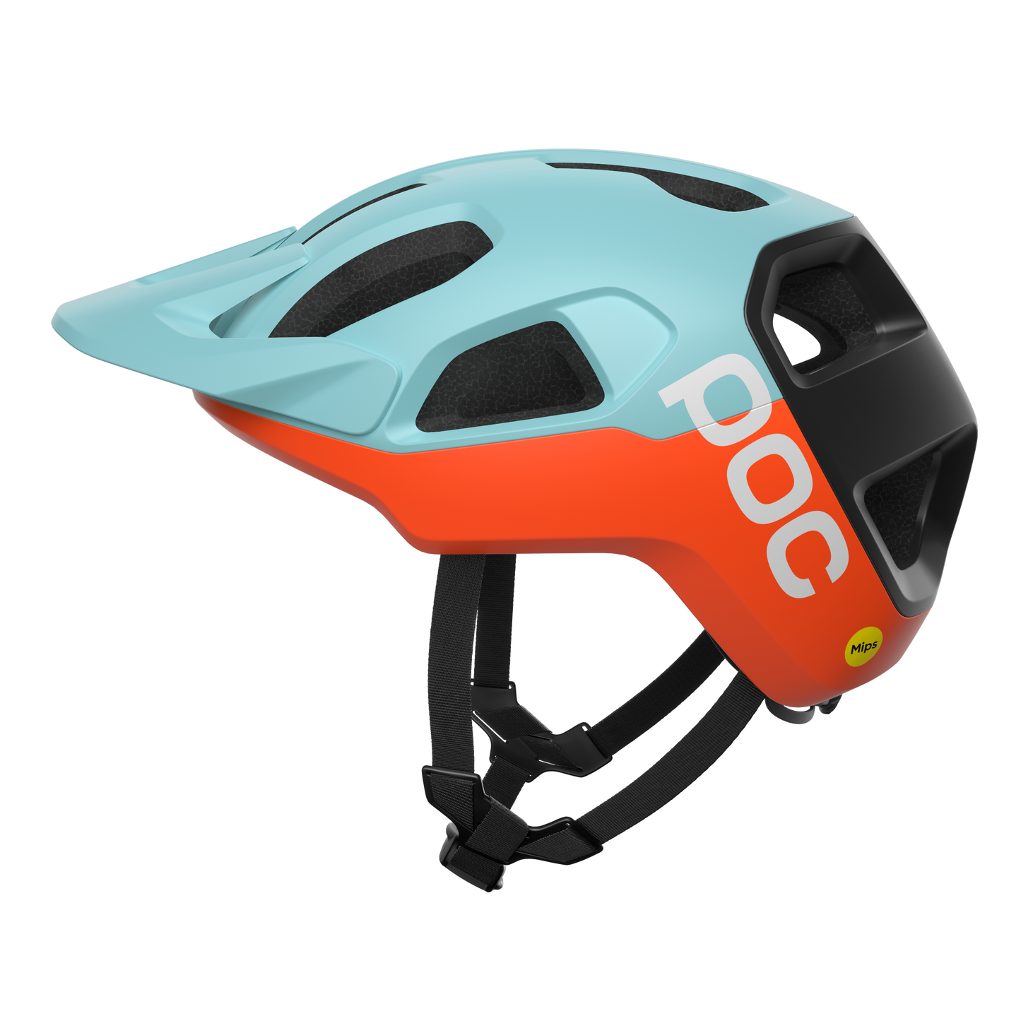 POC CULARIS MTB Helm Blauw/Oranje Mat