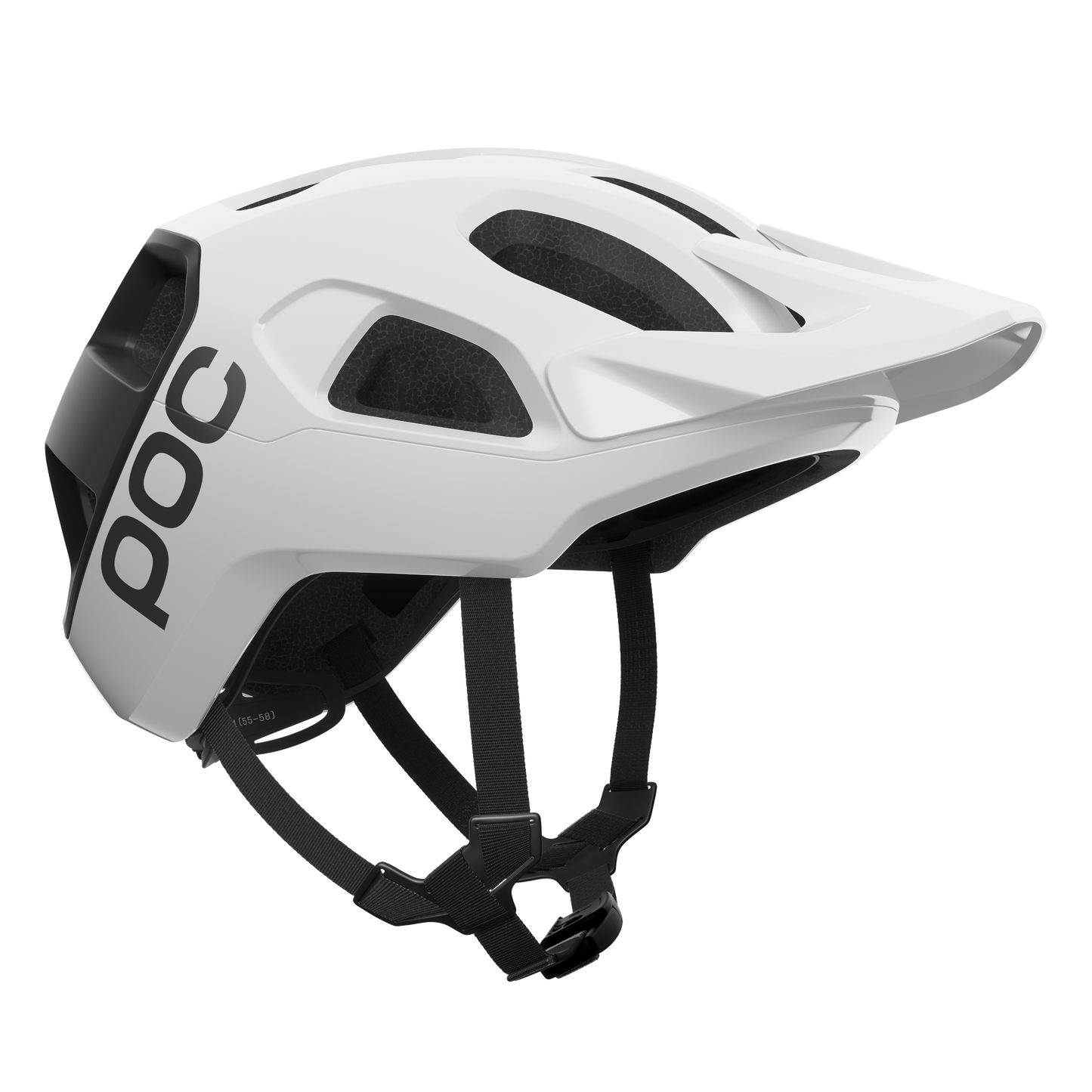 POC CULARIS MTB Helm Wit/Zwart Mat Logo