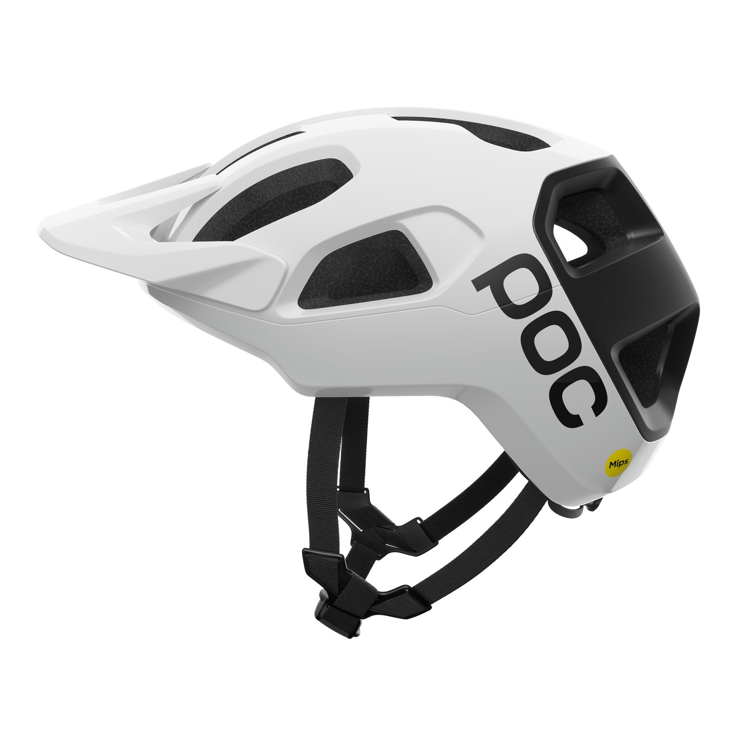 POC CULARIS MTB Helm Wit/Zwart Mat Logo