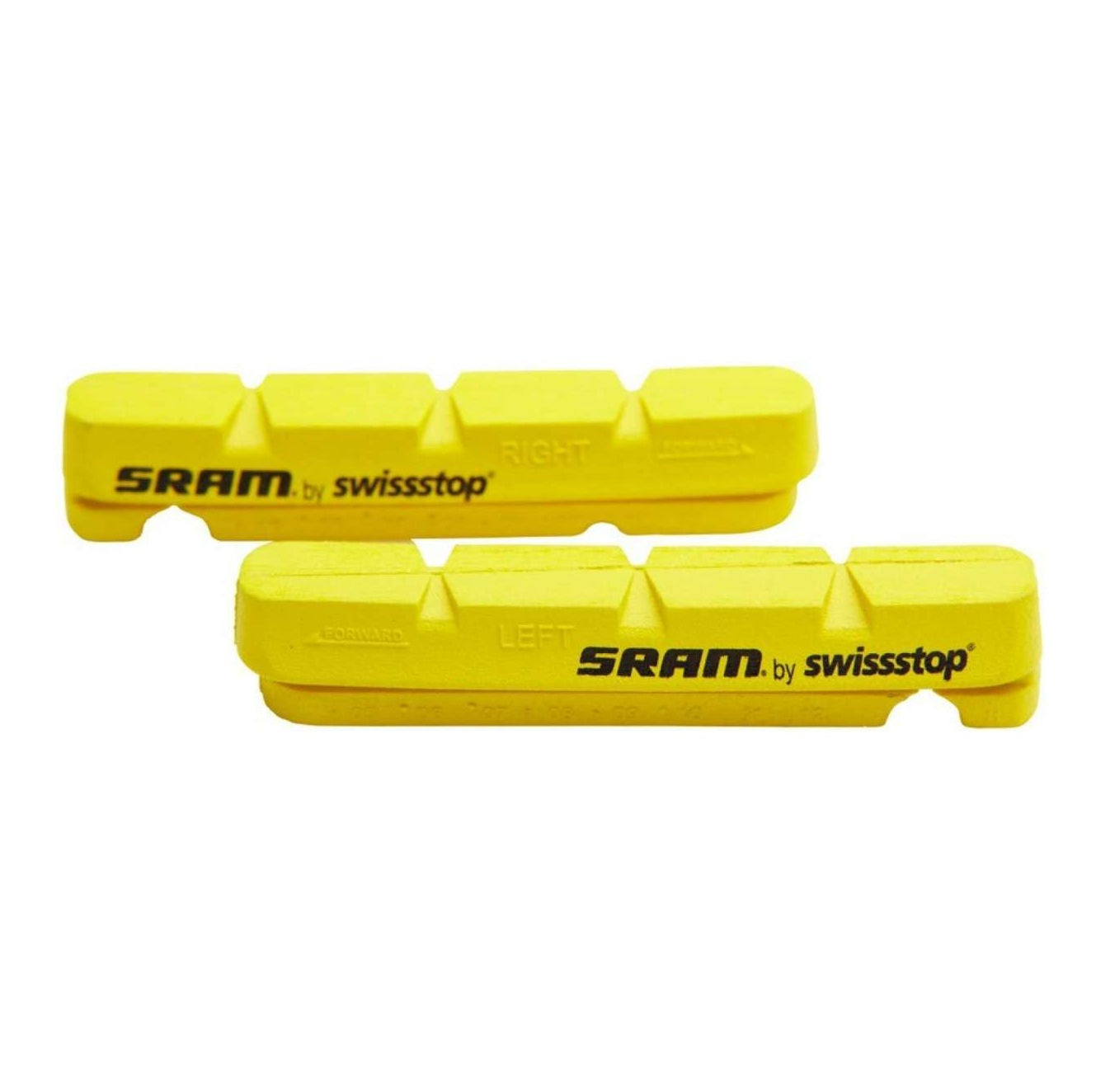 Paar SRAM Carbon velgcartridgeblokken Geel