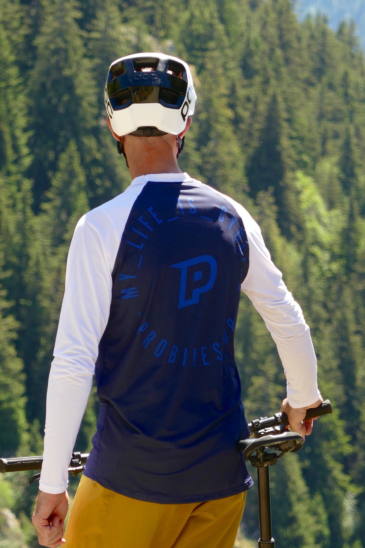 PROBIKESHOP FREERIDE Lange Mouw Trui Navy/Wit