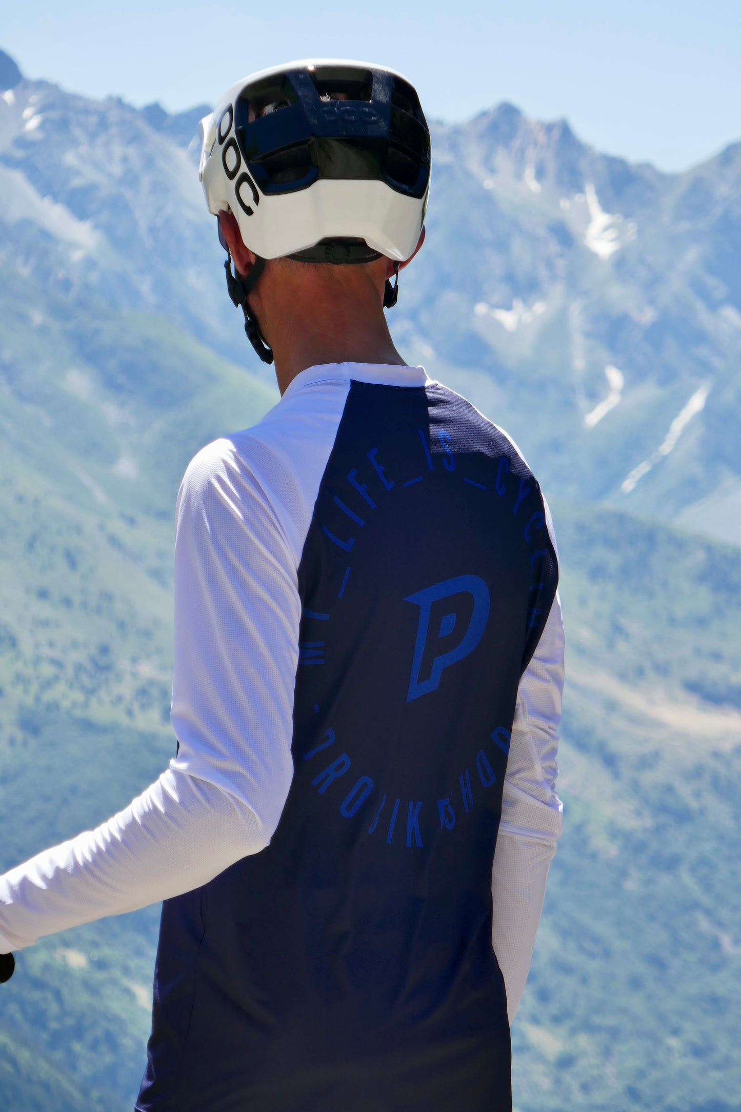 PROBIKESHOP FREERIDE Lange Mouw Trui Navy/Wit
