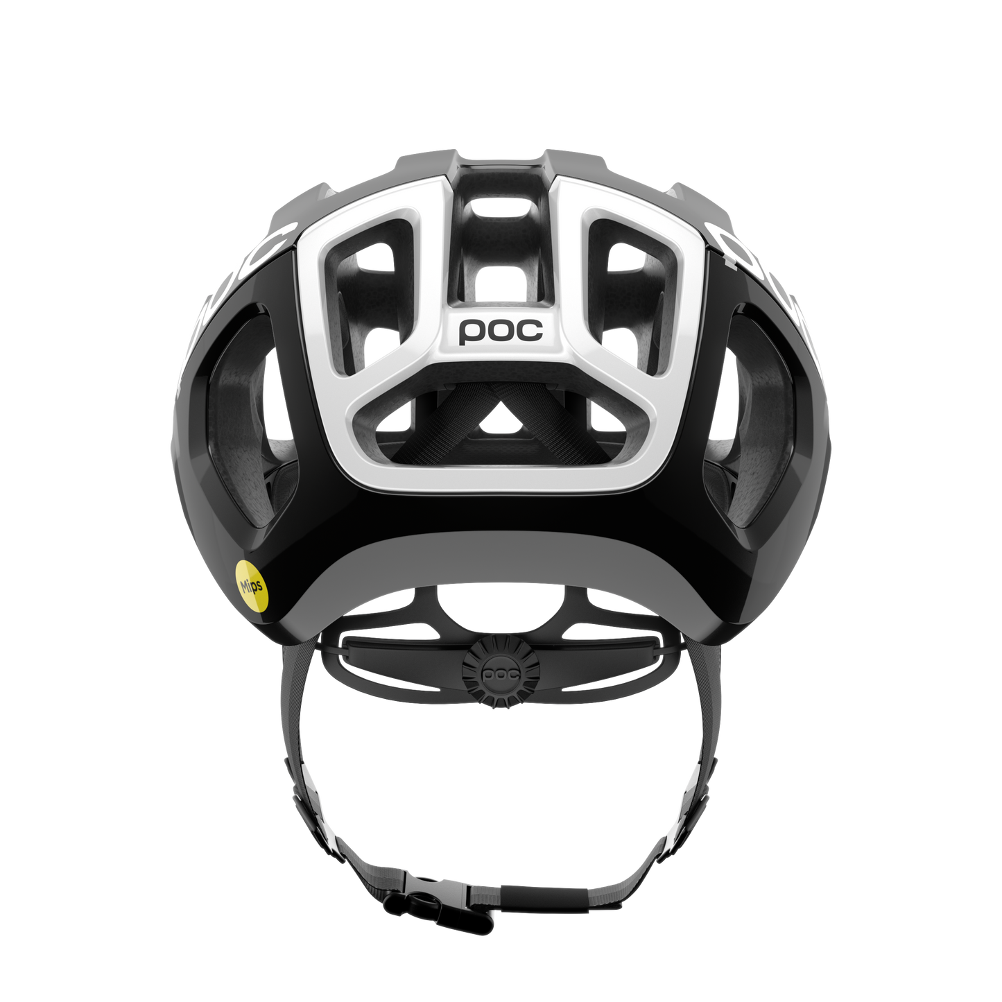 POC VENTRAL AIR MIPS Logo Road Helm Zwart/Wit Mat