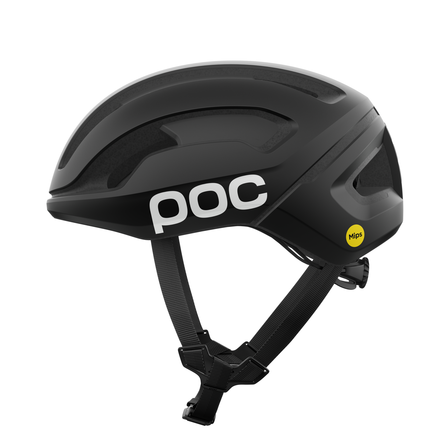 POC OMNE AIR MIPS Logo Road Helm Zwart Mat/Wit