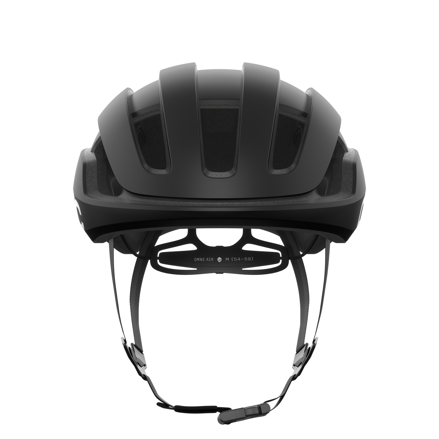 POC OMNE AIR MIPS Logo Road Helm Zwart Mat/Wit