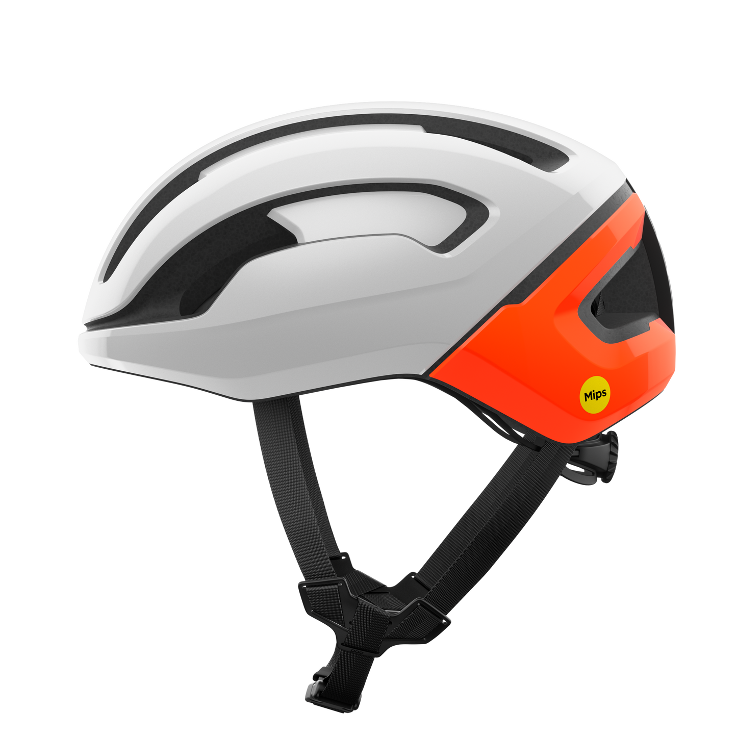 POC OMNE AIR MIPS Road Helm Wit/Oranje Fluo