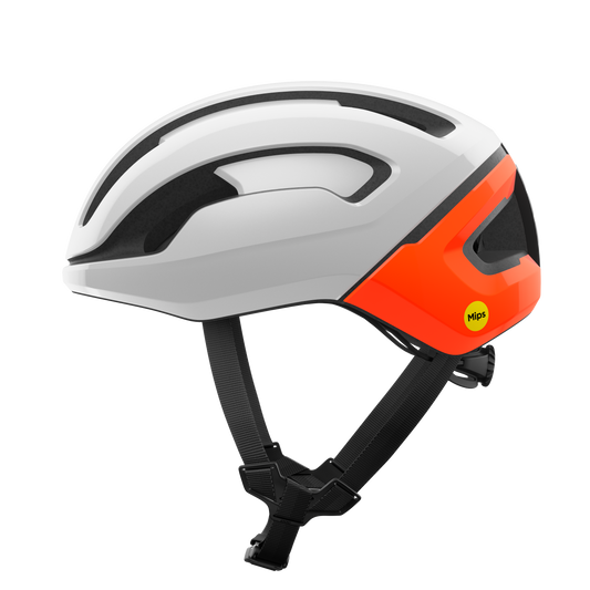 POC OMNE AIR MIPS Road Helm Wit/Oranje Fluo