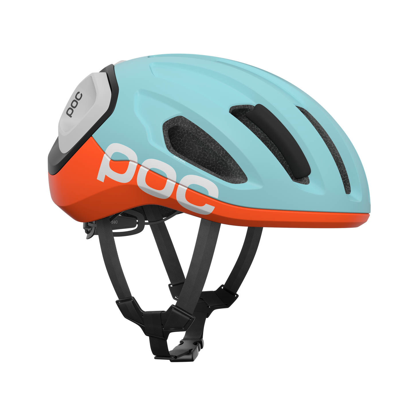 POC AMIDAL MIPS Road Helm Blauw/Oranje Mat