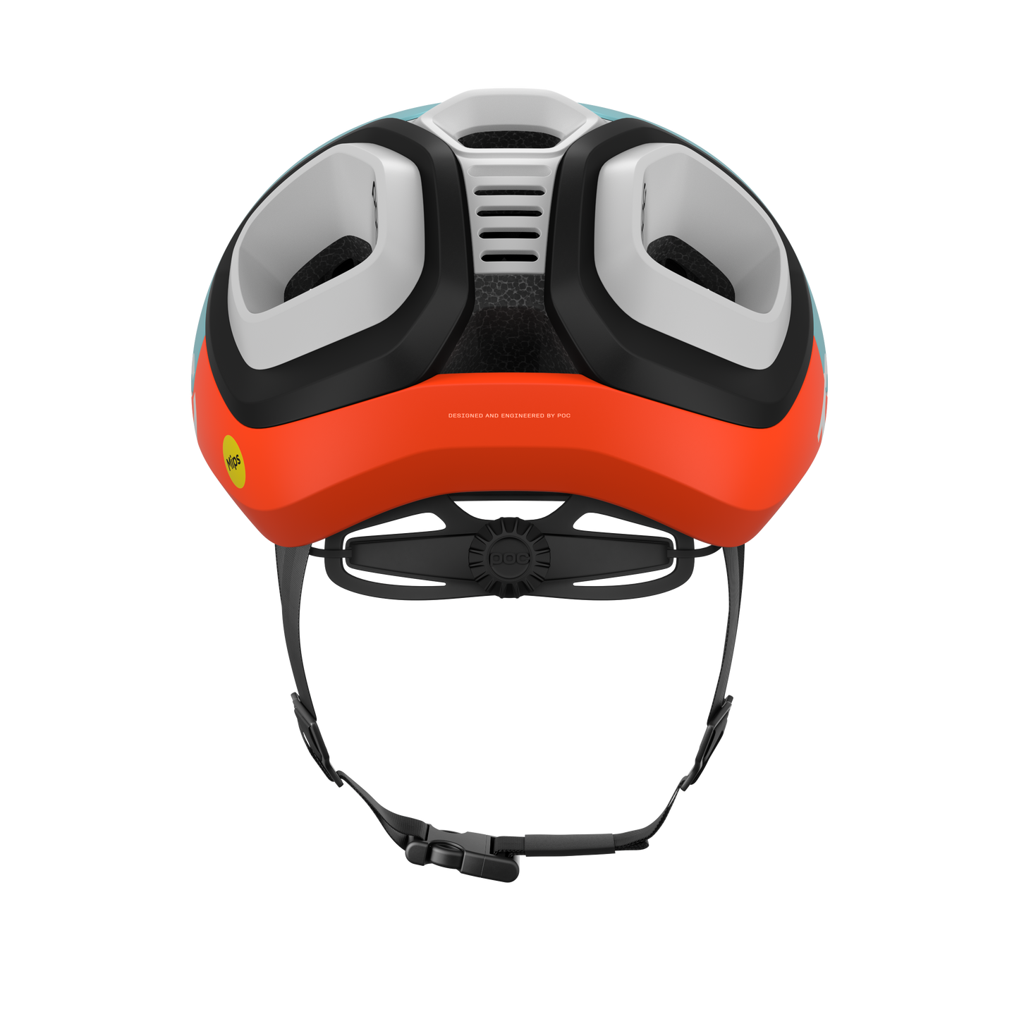 POC AMIDAL MIPS Road Helm Blauw/Oranje Mat