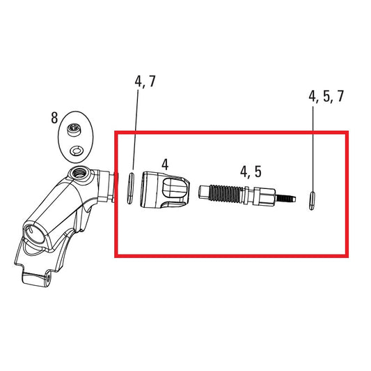 Stelschroefset ROCKSHOX XLOC FLOODGATE SPRINT/FULL SPRINT 2014-16 GOUD