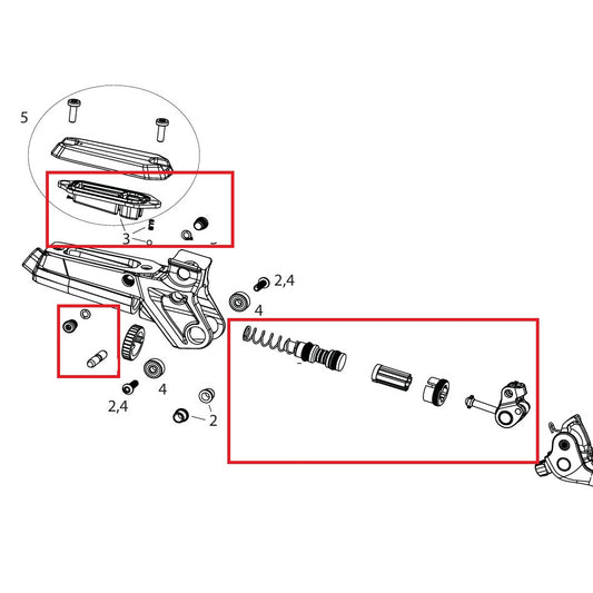 Servicekit SRAM remmen COde BRONZE STEALTH C1