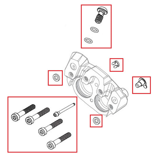 Remklauwboutset SRAM SRAM MAVEN Ultimate/Zilver/Brons