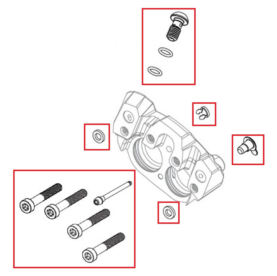 Remklauwboutset SRAM SRAM MAVEN Ultimate/Zilver/Brons