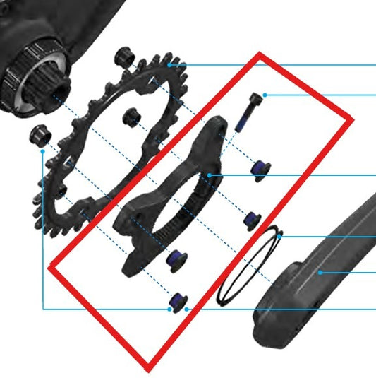 SRAM Pedaal Ster voor MAHLE SL 1.1 SPECIALIZED Motor 107mm