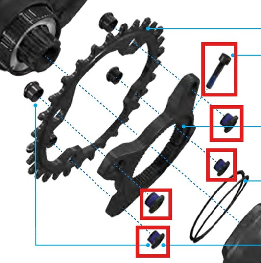 SRAM-boutenset voor MAHLE SPECIALIZED-motor