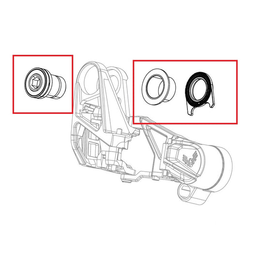 SRAM XX T-TYPE EAGLE AXS Derailleur montageschroefset