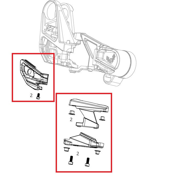 SRAM X0 T-type Eagle AXS Derailleurbeschermingsset