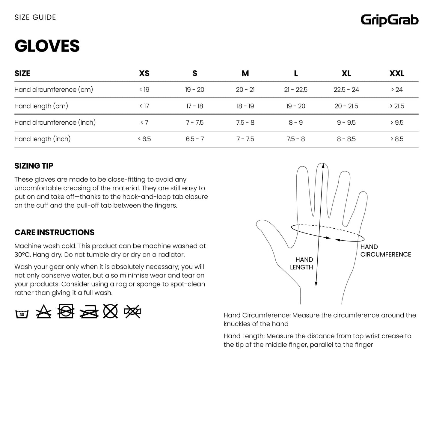 GRIPGRAB RIDE RC MAX Korte Handschoenen Wit