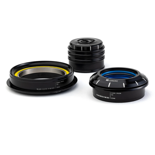 CANE CREEK 110 keramisch conische balhoofdset, 1 1/8"-1.5", ZS44/28.6/H8 | ZS56/40, zwart/zilver