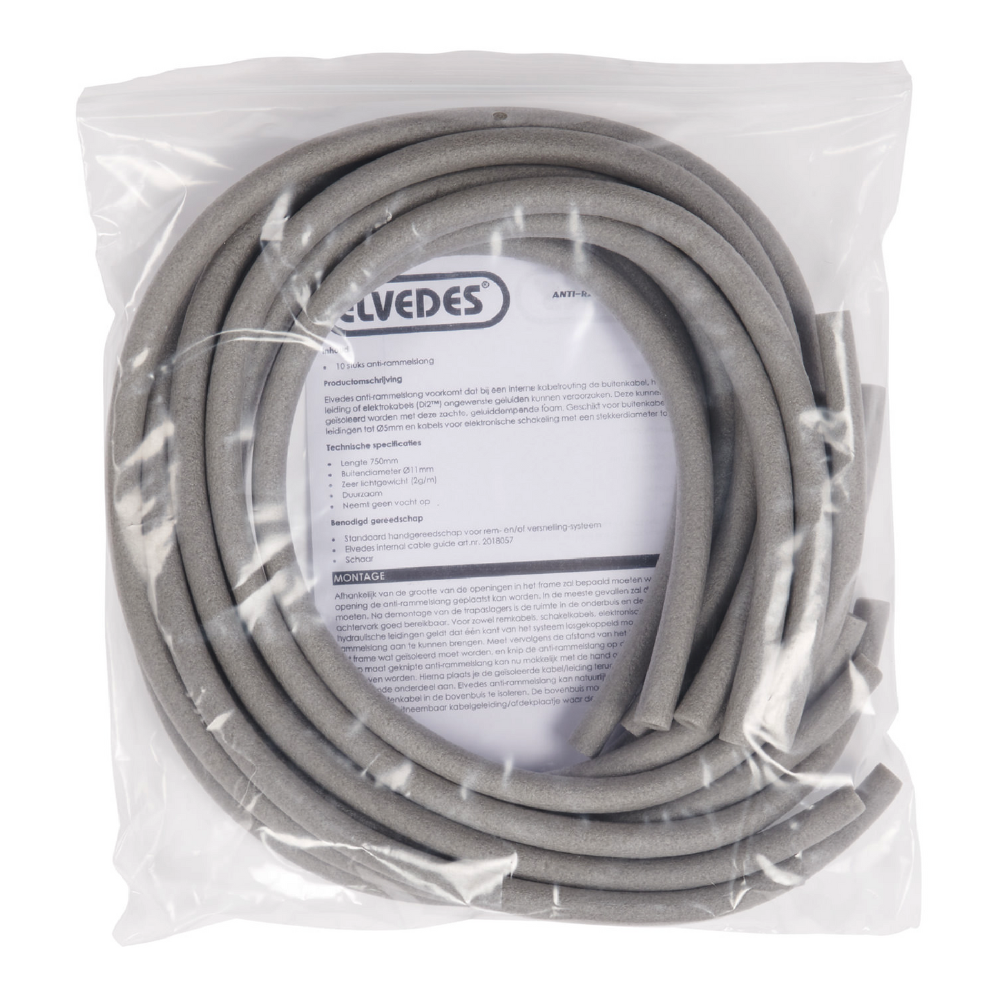 ELVEDES geluiddempend schuim voor inbouw 11/6 x 750 mm