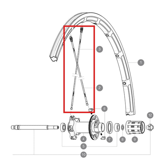 SET 10 MAVIC SHB M7/7 AL BK 275 ACHTERSPAKEN