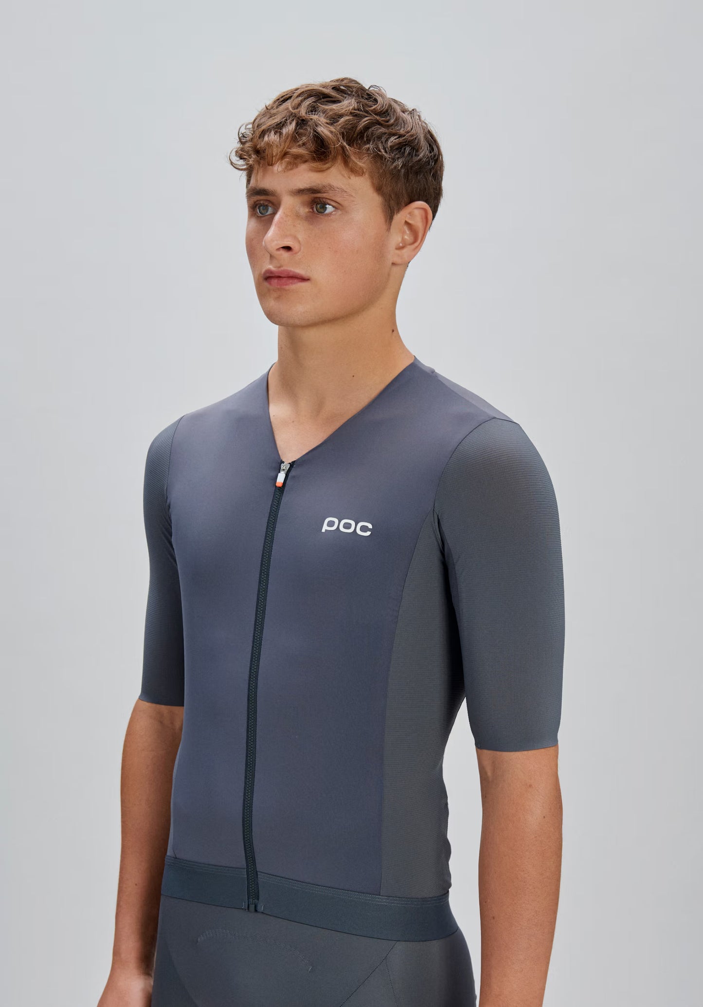 POC RACEDAY Korte Mouw Jersey Grijs