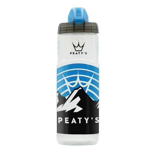 PEATY'S X FIDLOCK Sunrise-fles en flessenhouder-set (600 ml) Transparant