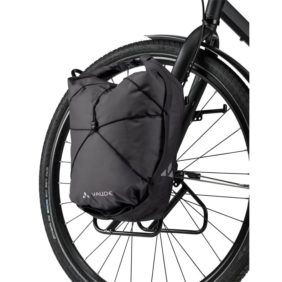 Paar VAUDE AQUA FRONT LIGHT 22 L Zwarte Bagagetassen