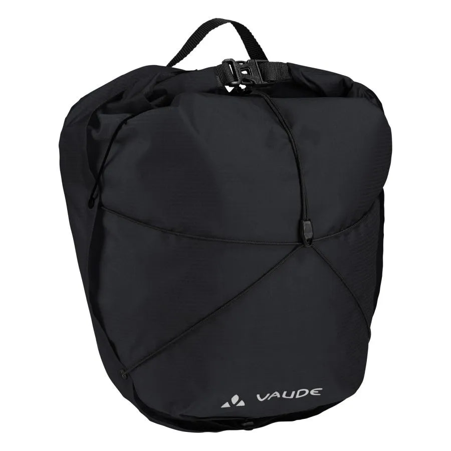 Paar VAUDE AQUA FRONT LIGHT 22 L Zwarte Bagagetassen