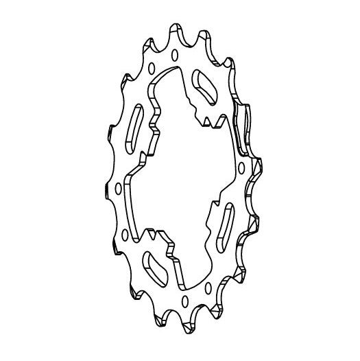 16-tands tandwiel voor CAMPAGNOLO SUPER RECORD / CHORUS 12V