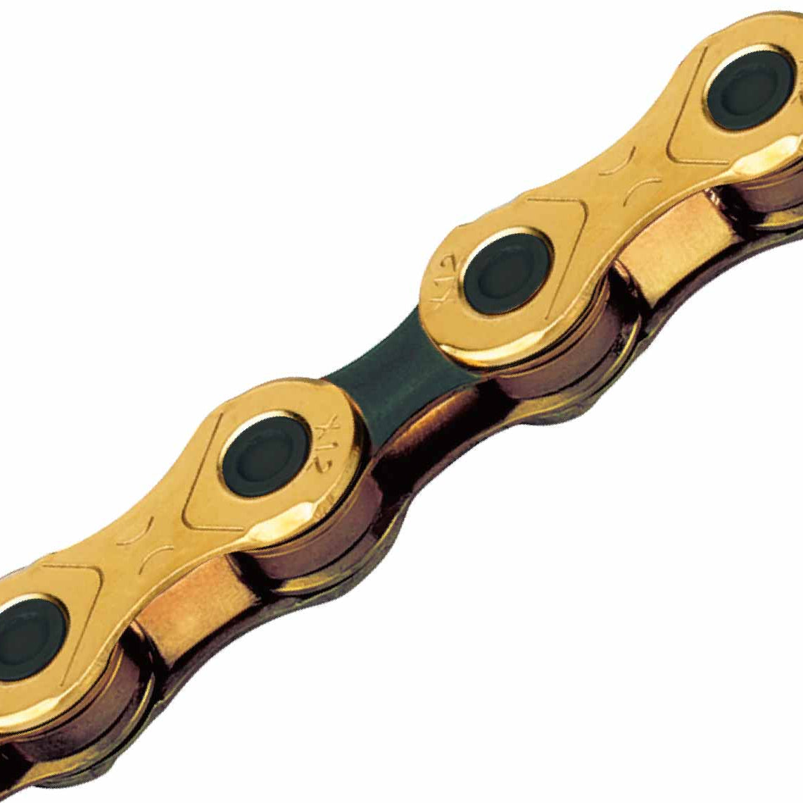 12V-ketting KMC X12 Ti-N Zwart/Goud