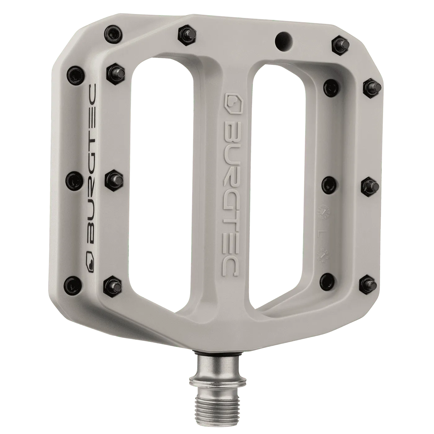 BURGTEC MK4 Composite Nase Grey vlakke pedalen