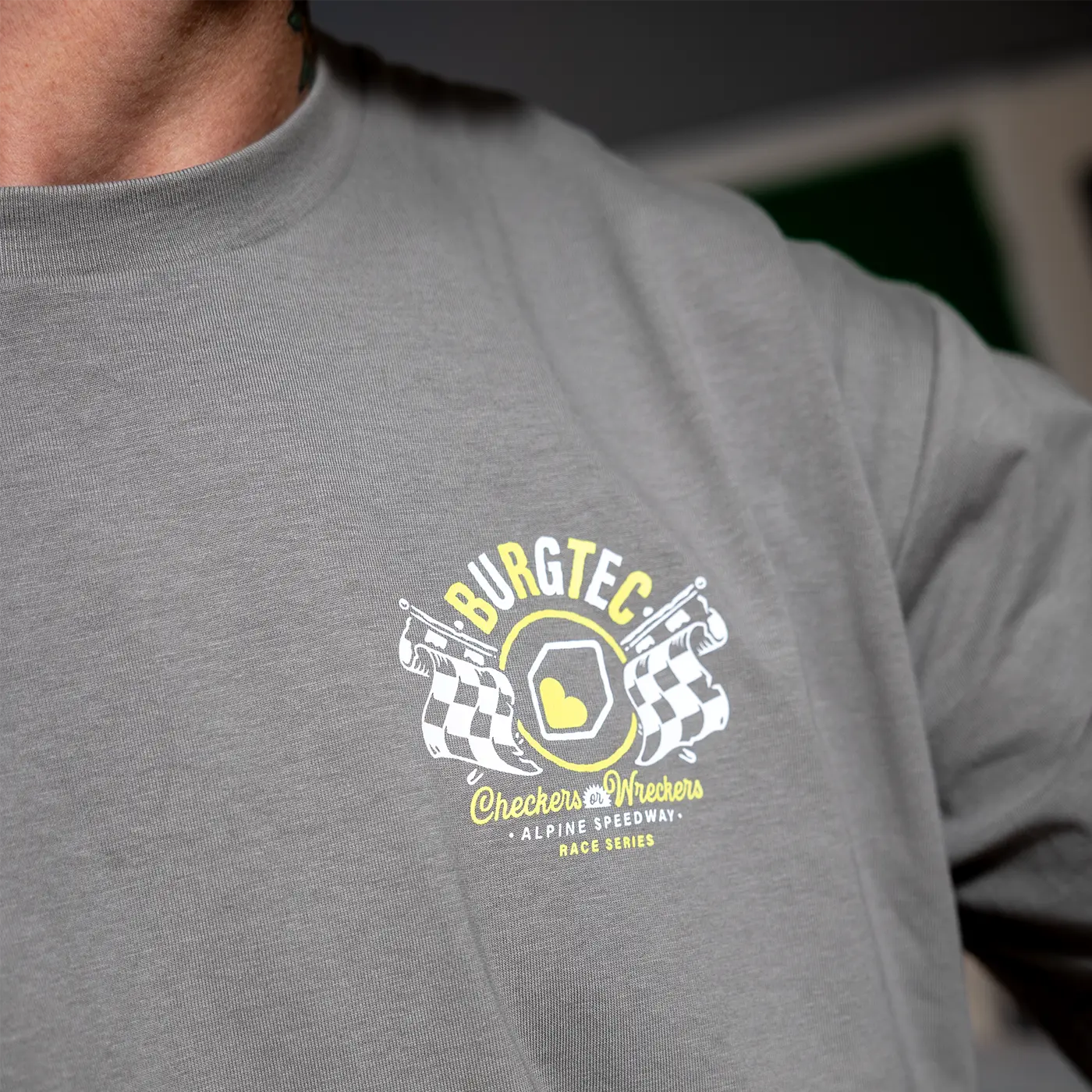 BURGTEC ALPINE SPEEDWAY T-shirt, grijs