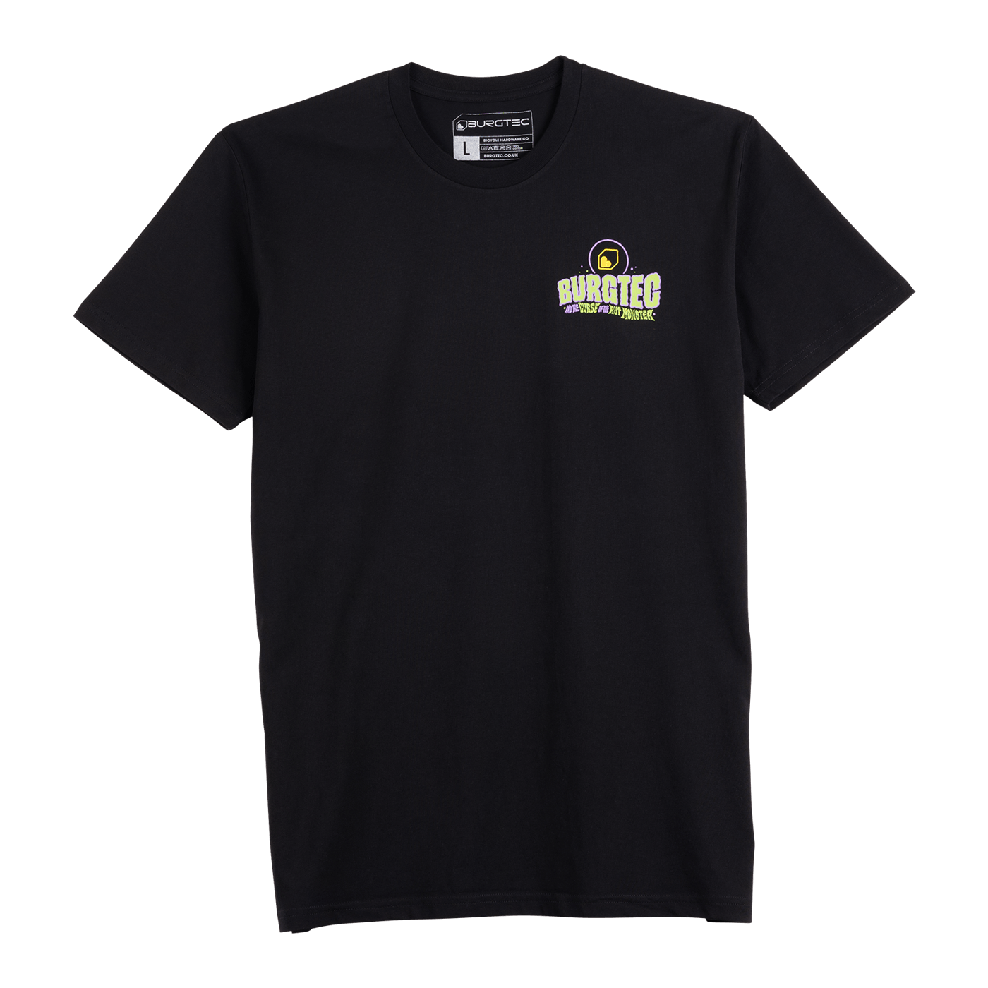 T-shirt BURGTEC RUT MONSTER Zwart