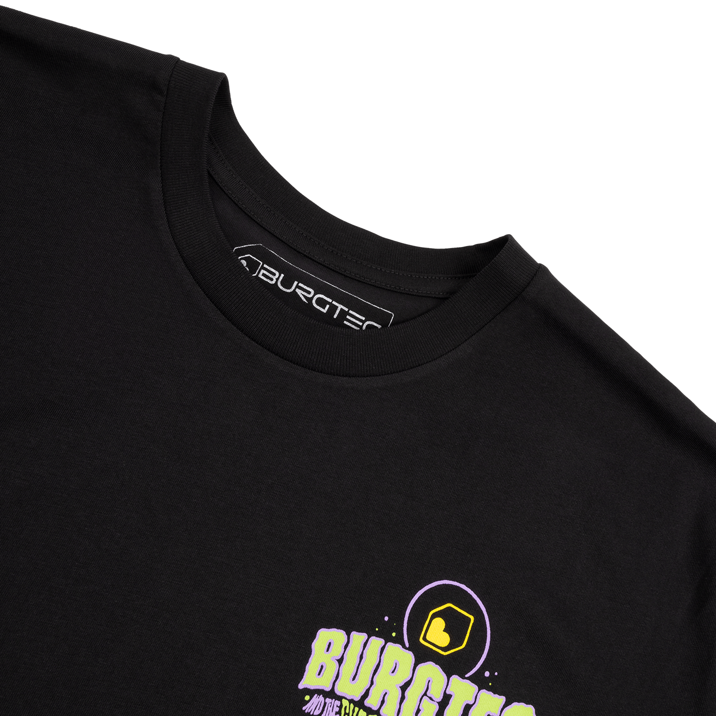 T-shirt BURGTEC RUT MONSTER Zwart