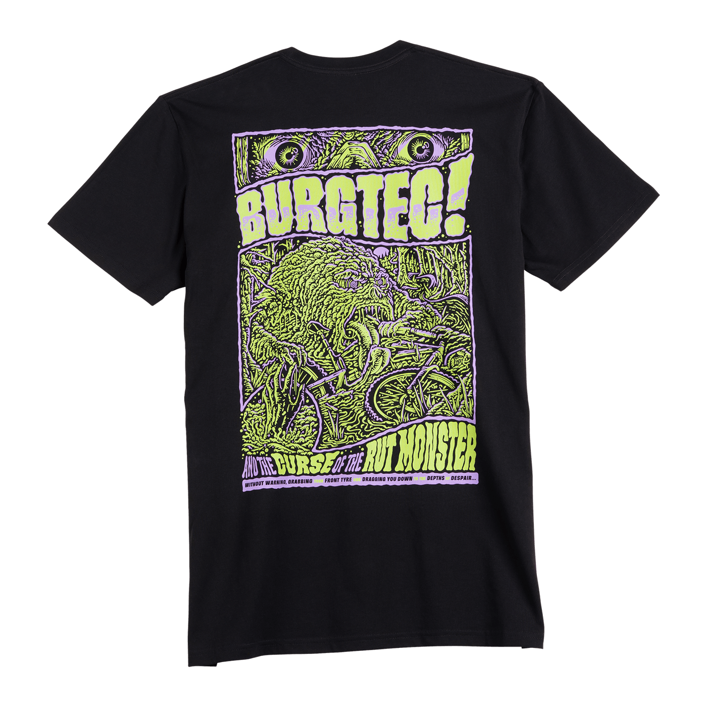 T-shirt BURGTEC RUT MONSTER Zwart