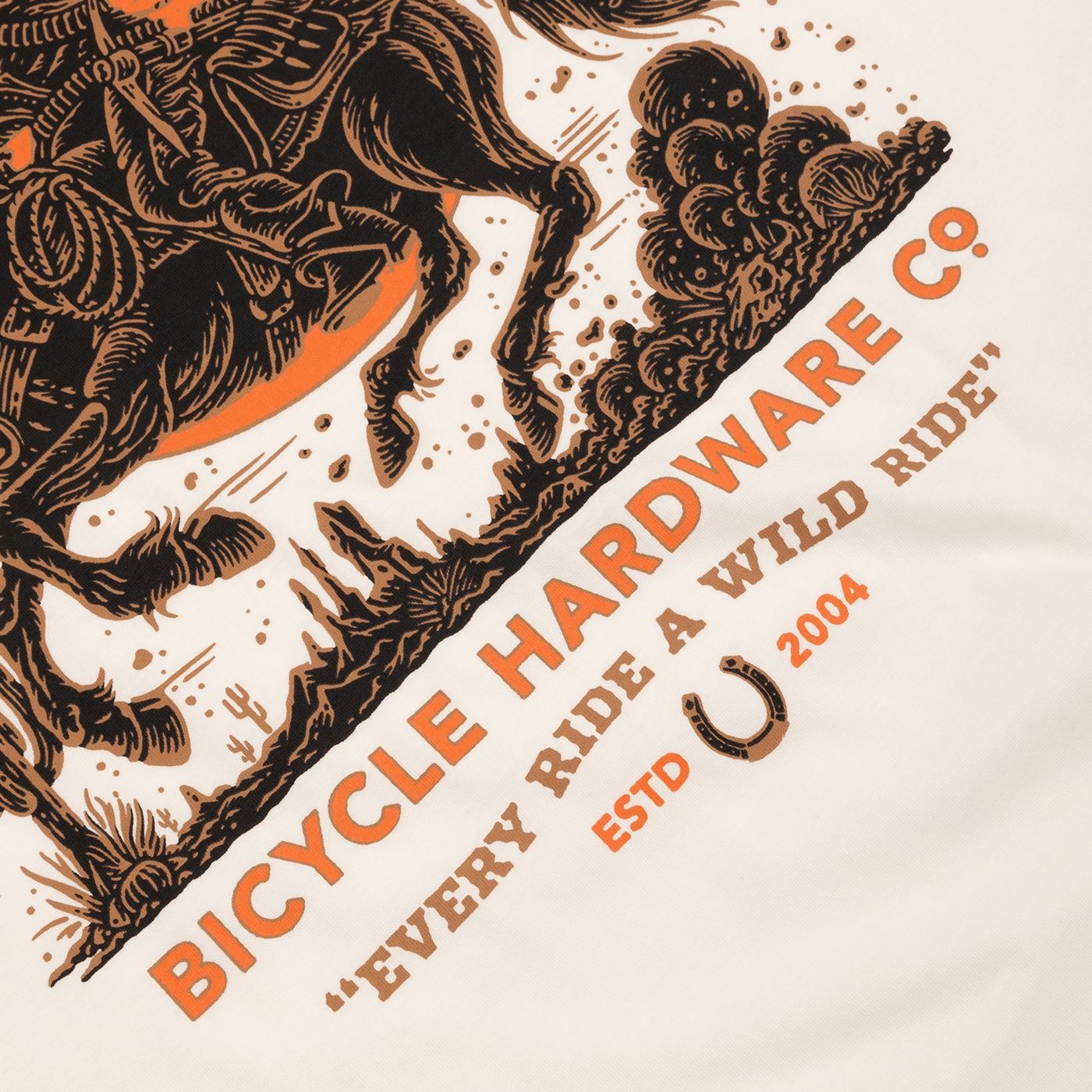 T-Shirt BURGTEC WILD RIDE Beige