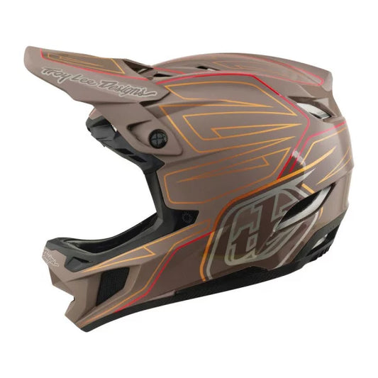 TROY LEE DESIGNS D4 POLYACRYLITE MIPS SHADOW PRO-mountainbikehelm Bruin