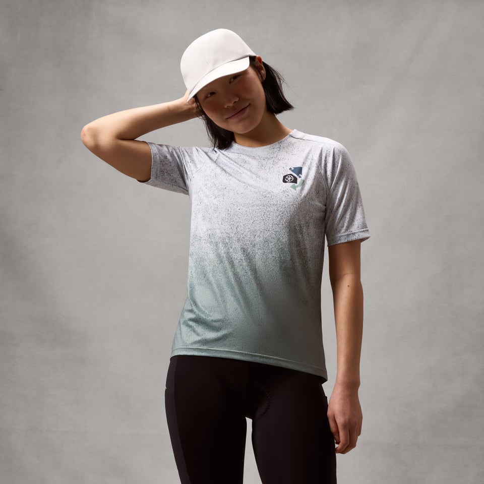 ENDURA SINGLETRACK PRINT TEE Dames Trui met korte mouwen Aero Blue