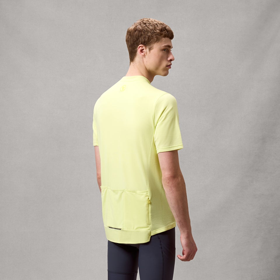 ENDURA LOOP ZIPPED Korte Mouw Oliezaad Jersey