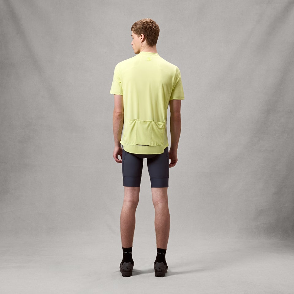 ENDURA LOOP ZIPPED Korte Mouw Oliezaad Jersey