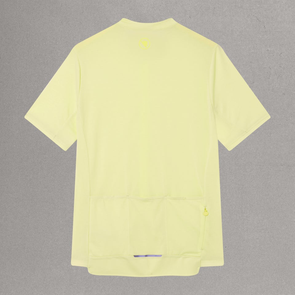 ENDURA LOOP ZIPPED Korte Mouw Oliezaad Jersey