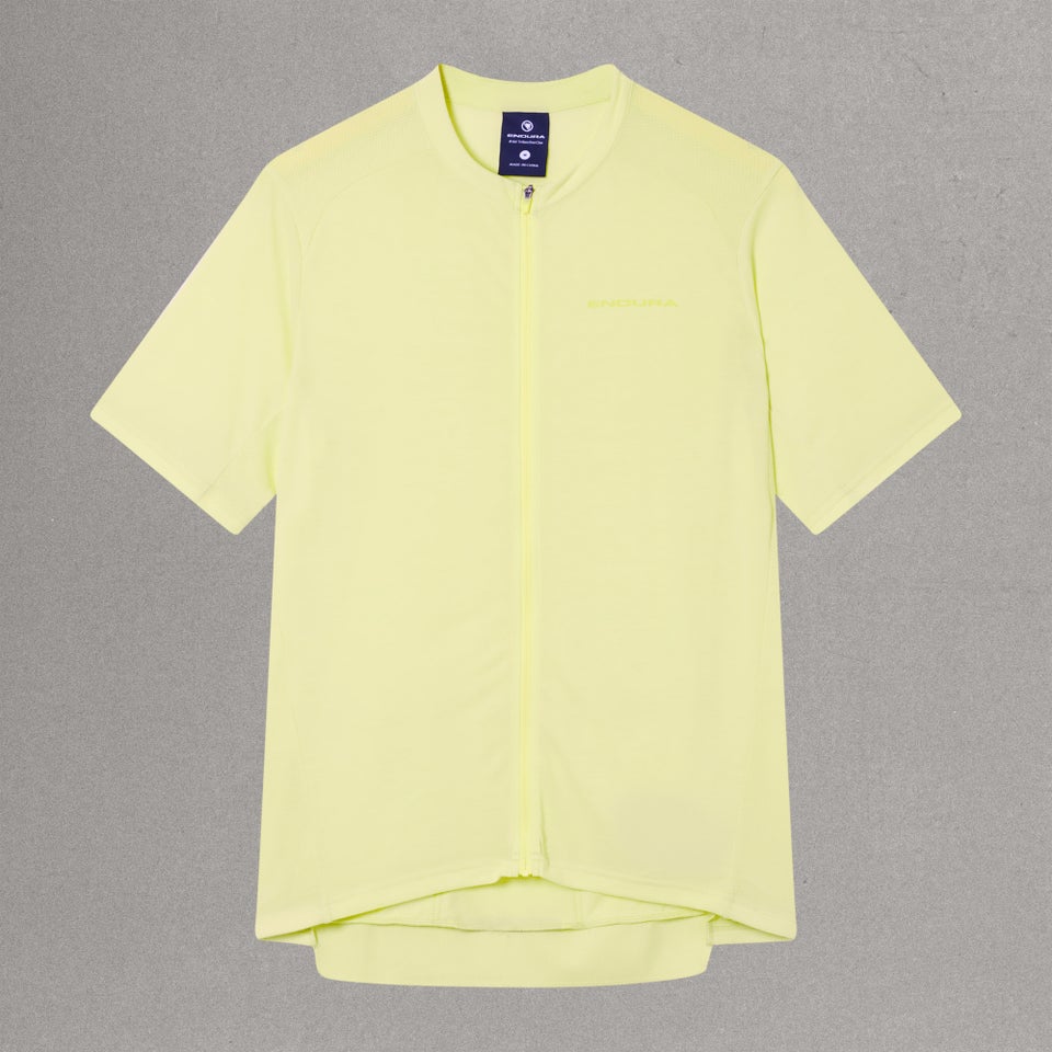 ENDURA LOOP ZIPPED Korte Mouw Oliezaad Jersey