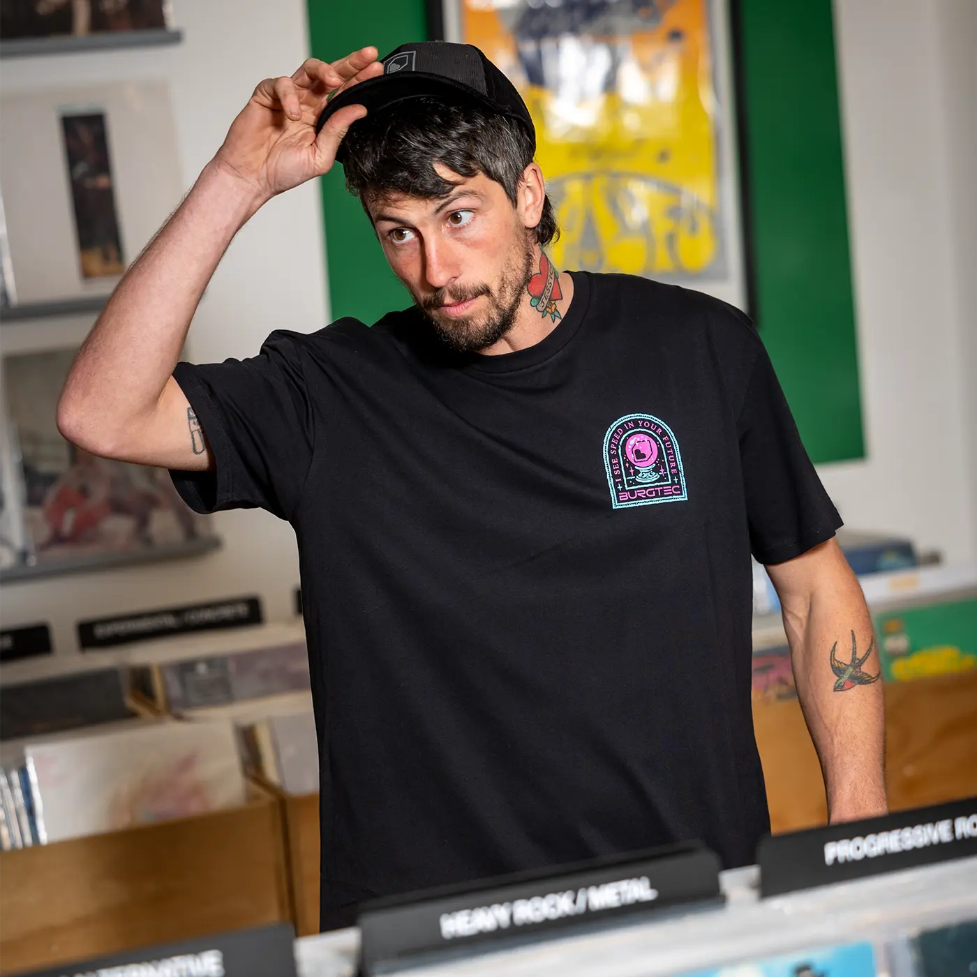 BURGTEC TARROT T-Shirt Zwart