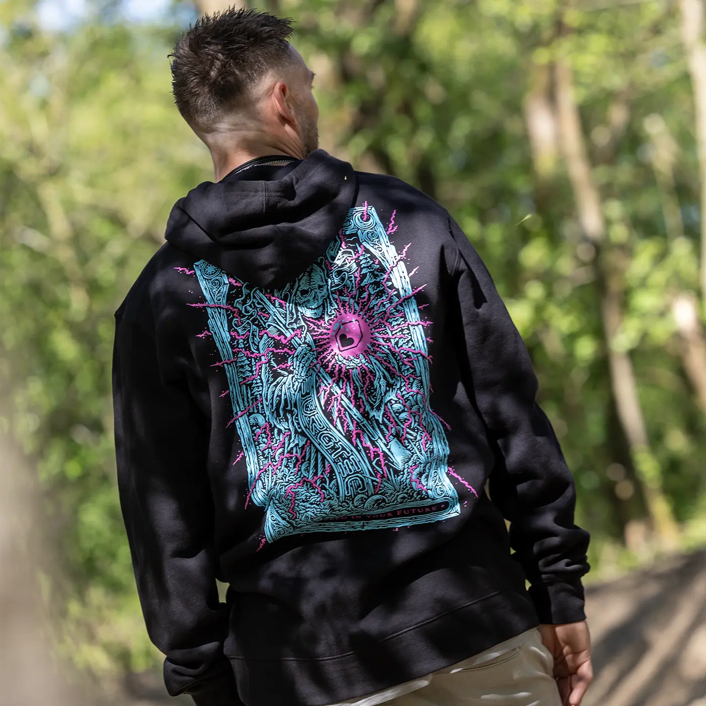 BURGTEC TARROT zwarte hoodie