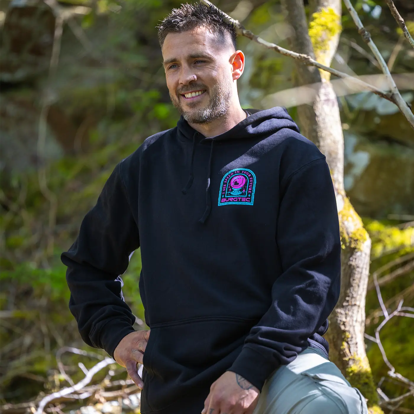 BURGTEC TARROT zwarte hoodie