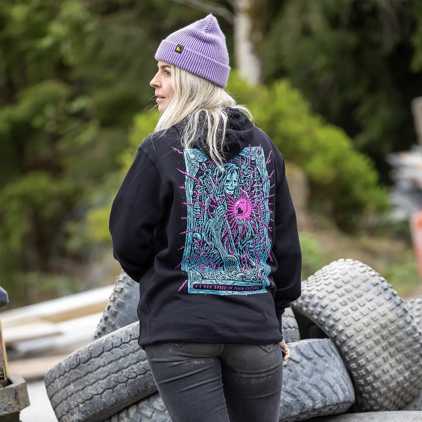 BURGTEC TARROT zwarte hoodie