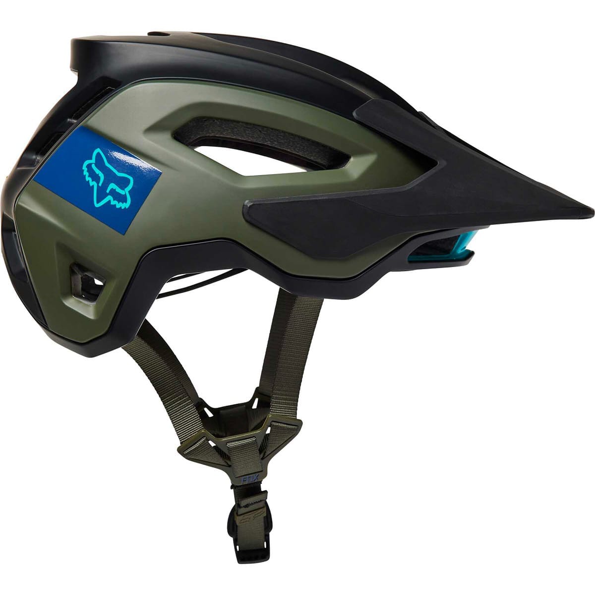 Casque VTT FOX SPEEDFRAME PRO BLOCKED Noir/Kaki