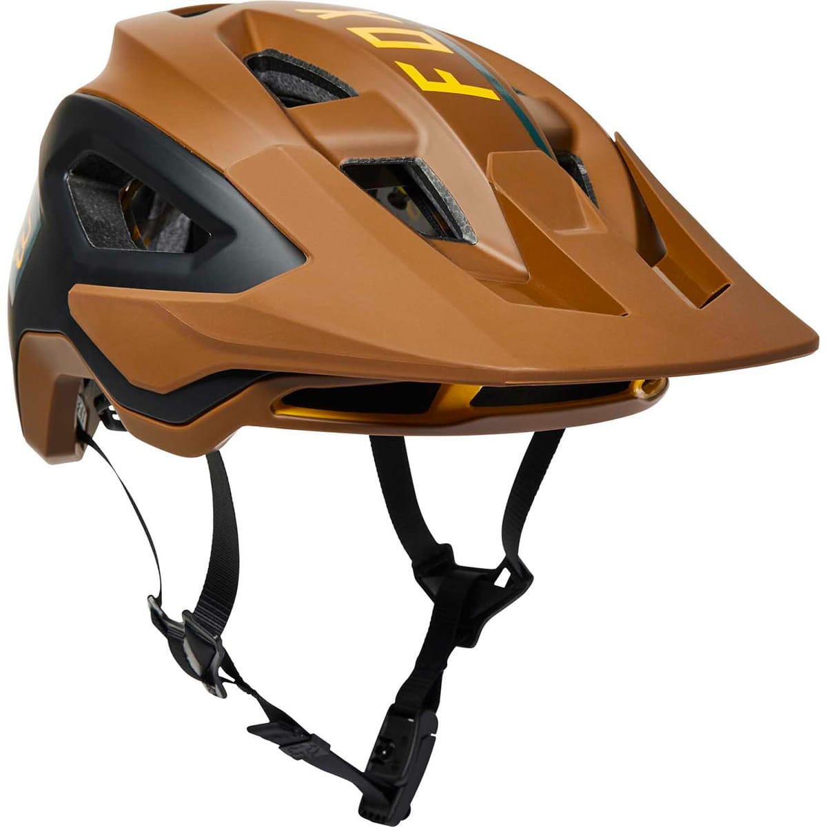 Casque VTT FOX SPEEDFRAME PRO BLOCKED Marron