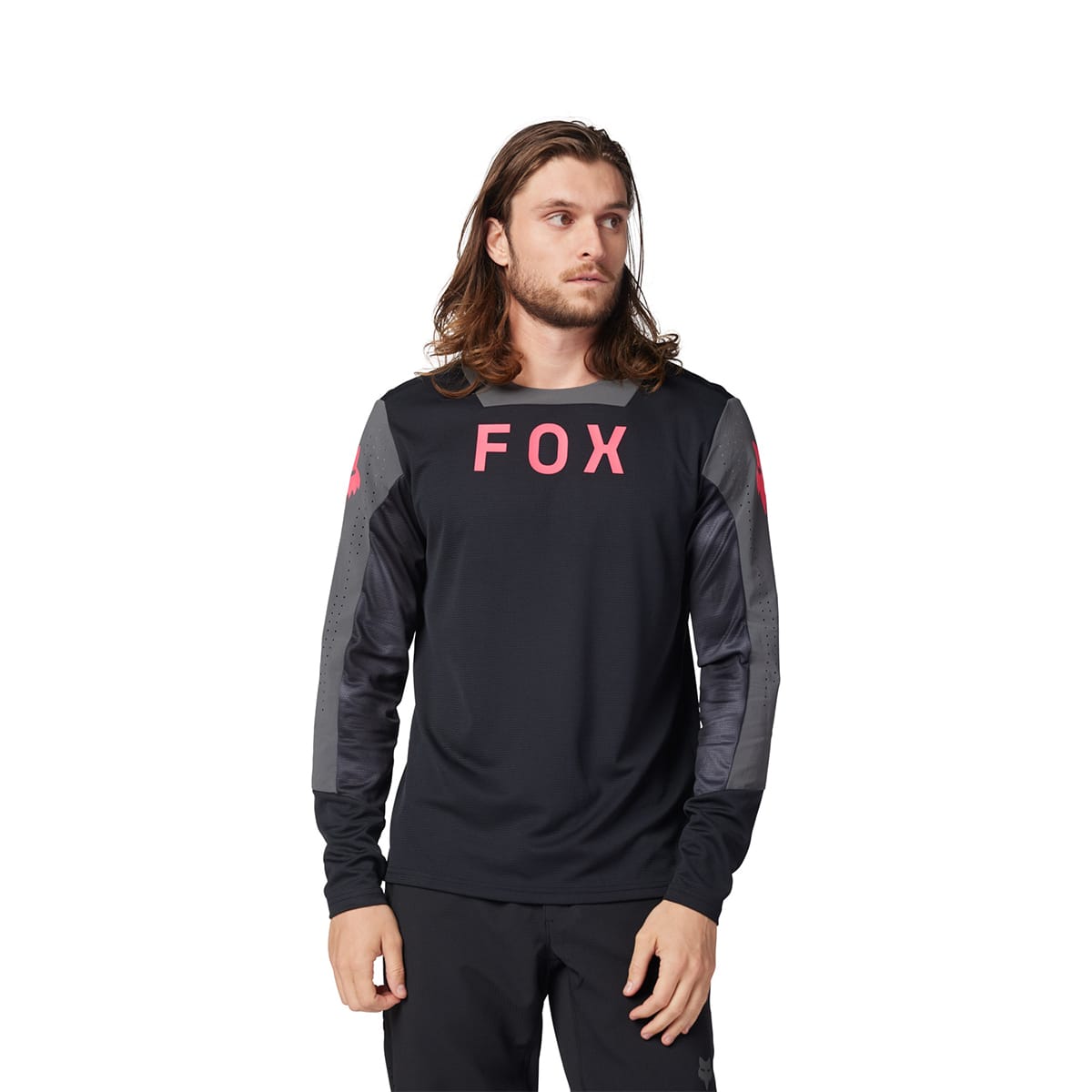 FOX DEFEND TAUNT Lange Mouw Jersey Zwart